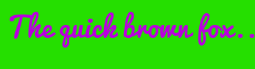 Image with Font Color BA00DF and Background Color 25DF00